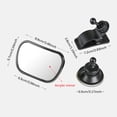 thumbnail image 5 of Práctico Espejo Para Asiento Trasero De Coche De Bebé Con Dos Bases Práctico Espejo Retrovisor Para Asiento Trasero Espejo Retrovisor De Seguridad Para Niños Espejo Delantero Ajustable Para Bebé Para seitruly VI006891-00, 5 of 5