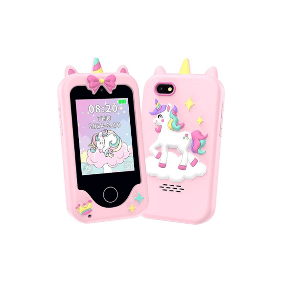 Logan's Toy Chest Kids Smart Toy Phone with 2.8" Touchscreen, Dual Cameras, Games & Music