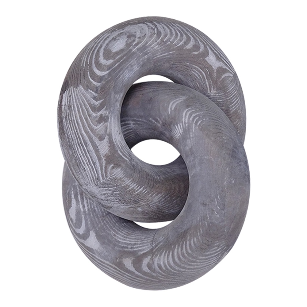 2Link Wood Knot Decor Wood Chain Link Decor Wood Decor for Living Room