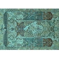 thumbnail image 1 of Ahgly Company Indoor Rectangle Persian Light Blue Traditional Area Rugs, 2' x 5', 1 of 4
