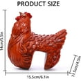 thumbnail image 3 of Chickens Statue Funny Yard Decor:Resin Chicken Figurines,Tree Fence Decorations Outdoor,Chicken Decorations for Garden,Farm,Patio,Backyard (Orange), 3 of 10