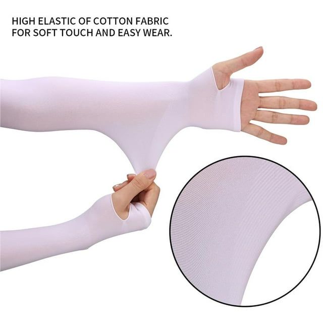 maskred Gant de Cyclisme Accessoire Protège-Bras Protection Respirant Demi-Doigt Manche Course Camping Pêche Conduite No.6 1Set