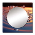 thumbnail image 2 of Designart "Dewy Morn Concentric Reflections Of Pink And Blue" Flowers Square Mirror For Wall Decor - Large Pink Square Printed Wall Mirror Art - Wall Mounted Square Large Mirror, 2 of 5