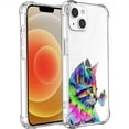 thumbnail image 1 of iphone 13 6.1 Inch Kitten Case Compatible with iPhone 13,Aesthetic Art Design TPU Full Cover Shock-proof Case, 1 of 5