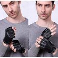 thumbnail image 2 of Guantes sin dedos de piel sintética para conducir, para deportes al aire libre, de medio dedo, para motocicletas, ciclismo, escalada, fitness, gimnasio, hombres, mujeres y adolescentes (xl), 2 of 4