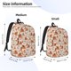 thumbnail image 2 of Disketp Western Desert Nature Landscape print Canvas Backpack Lightweight Travel Daypack Student Rucksack Laptop Backpack-, 2 of 5