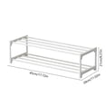 thumbnail image 3 of QAZbgdl Shoe Rack for Closet & Entryway | 3-Tier Metal Shelves Storage Organizer | Easy Assembly No Tools | White or Black | 1-Piece, 3 of 6