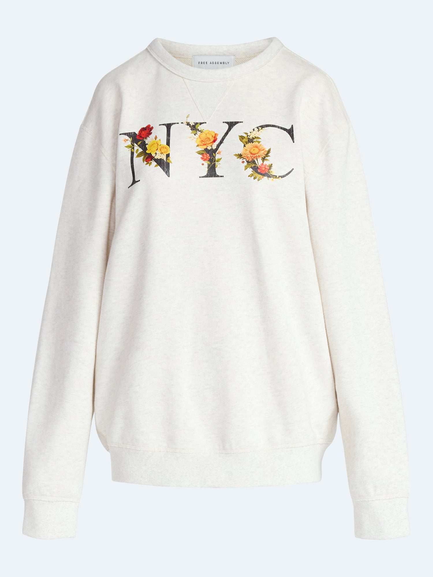 Free Assembly Men's New York Graphic Cotton Sweatshirt, Sizes S-2XL