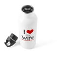 thumbnail image 4 of CafePress - I Love My Wife Water Bottle - Stainless Steel Water Bottle, Sports Bottle, 1.0L, 4 of 5