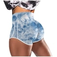 thumbnail image 2 of Abcnature Plus Size Shorts, Womens Athletic Shorts, Women Printing High Waist Stretch Strethcy Leggings Yoga Short, Comfy Beach Shorts, Yoga Pants, Cycling Sport Shorts Blue M, 2 of 4