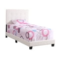 thumbnail image 3 of Glory Furniture Caldwell Faux Leather Panel Twin Bed in White, 3 of 8
