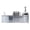 Silver 125'', variant on CTOSPOATO 112 Inch Outdoor Kitchen Island,108000 BTU Stainless Steel Gas BBQ Grill Combo with Pizza Oven,Rotisserie,Refrigerator,Wine Cooler,Granite Countertops,Silver