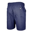 thumbnail image 3 of Mens Linen Shorts Casual Elastic Waist Drawstring 7 inch Inseam Shorts Stretch Summer Beach Wear Lightweight Royal Blue M, 3 of 5