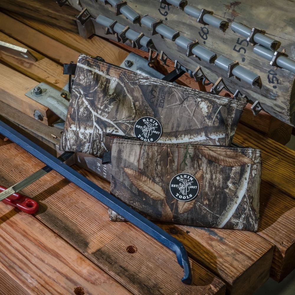 Klein Tools 55560 Camo Zipper Bags, 2-Pack