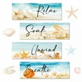 thumbnail image 6 of LAMIRO Summer Beach Signs Ocean Theme Coastal Bathroom Wall Decor Wood Sea Nautical Bathroom Decor Wooden Wall Art Plaque for Bedroom, 6 of 6
