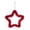 Red, variant on Solid Five Pointed Star Hanging Pendant, Retail Store Corridor Ceiling Event Scene Arrangement, Sturdy Lightweight Shatterproof Plastic Material, Vivid Toned Patriotic National Holiday Decoration