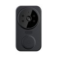 thumbnail image 1 of Timbre de puerta con video remoto, timbre de puerta con visión nocturna para interiores y exteriores (negro), 1 of 3