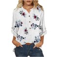 thumbnail image 1 of Camisas Para Mujer Moda Con Cuello en V Cuello Alto Manga Larga Blusa Informal Tops Camisa Odeerbi ODB127191, 1 of 5