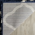 thumbnail image 4 of SAFAVIEH Hudson Aline Geometric Shag Area Rug, Navy/Ivory, 8' x 10', 4 of 8