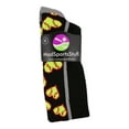 thumbnail image 2 of Love Softball Socks with Hearts Over the Calf (Black/Grey, Medium), 2 of 2