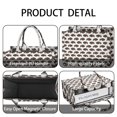 thumbnail image 4 of Large Capacity Tote Bag,White Buffalo Pattern Handbag Fashion Luxury Tote Bag,15.7"x13"x 5.1" Inches,Laptop Compatible, 4 of 6