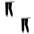 thumbnail image 2 of Minnieouse Mallas de longitud completa para mujer, forro de felpa de algodón grueso cálido para niñas, pantalones deportivos de entrenamiento Type2 NO2, 2 of 6
