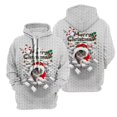 thumbnail image 2 of Sudadera con capucha navideña para hombre, con estampado 3D de animales, gatos, pared rasgada, sudaderas con capucha y sudaderas de manga larga, 2 of 4