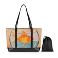thumbnail image 7 of FORMRS Canvas Laptop Tote Bag for Women with 15.6" Computer Compartments Shoulder Handbag, Goldfish, 7 of 7
