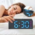 thumbnail image 3 of Unique Bargains 2 Pcs Digital Dual Alarm Clock for Bedroom Black Pink/White Blue, 3 of 6