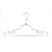 SSWBasics Wire Hangers - 16 Inch Chrome Metal Hangers Sturdy and Durable Lingerie Hanger Pack of 20