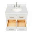 thumbnail image 7 of Ariel W031swqovo Hutton 31" Wall Mounted Single Basin Vanity Set - Grey / Pure White Top, 7 of 7