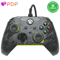 PDP Wired Controller: Electric Carbon - Xbox Series X|S, Xbox One, Xbox, Windows 10/11