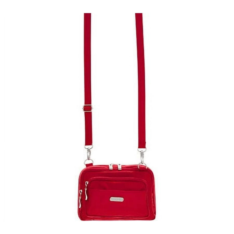 baggallini TRZ419 Triple Zip Bagg Nylon Adjustable Crossbody