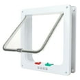 thumbnail image 1 of Dog And Cat Flap Door 4 Way Locking Cat Flap Door Weatherproof Pet Doors Suitable For Window & Wall Access Controlled Pet Door, 1 of 8