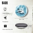 thumbnail image 3 of Strong Round Refrigerator Magnet Fridge Sticker, Watercolor Great White Shark Clear Aesthetic Glass Refrigerator Magnets for Glass Whiteboard, Kitchen and Lockers Associations (1.18*1.18 Inch), 3 of 3