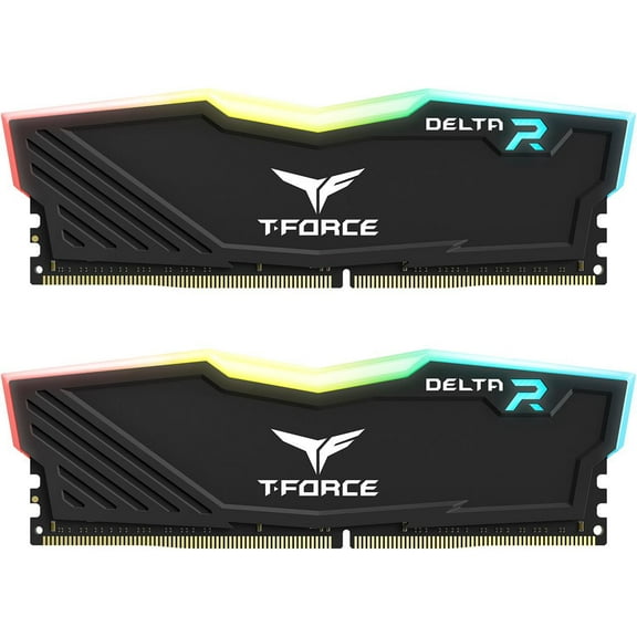 Team T-Force Delta RGB 16GB (2 x 8GB) 288-Pin PC RAM DDR4 3600 (PC4 28800) Desktop Memory Model TF3D416G3600HC18JDC01
