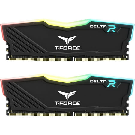 Team T-Force Delta RGB 32GB (2 x 16GB) 288-Pin PC RAM DDR4 3200 (PC4 25600) Desktop Memory Model TF3D432G3200HC16FDC01