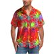 thumbnail image 2 of Blusa y camisa de manga corta con cuello vuelto para hombre, blusa informal con botones y estampado hawaiano, blusa de manga corta con cuello vuelto para hombre, 2 of 7