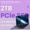 thumbnail image 5 of ASUS Vivobook 17.3” FHD IPS Windows 11 Home Laptop, Intel Core i3-1215U, 16GB RAM, 512GB SSD, Blue, 5 of 6