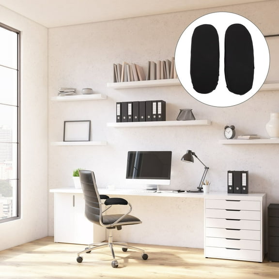 MERRYHAPY Black Chair Armrest Pads Elbow Cushion Sponge Soft Comfort 2 Pieces for Office and Home Chairs