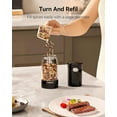 thumbnail image 5 of Tomeem Electric Salt and Pepper Grinder Set with LED Power Indicator, Type-C Rechargeable,  5 Adjustable Coarseness, 2 Pack, 5 of 8