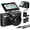 Black Starter Kit, variant on Acuvar 5K Digital Camera for Photography & Video – 75MP UHD Vlogging Camera with WiFi, Autofocus, 3" Flip Screen, 18X Zoom – Compact Travel Camera for YouTube with 64GB SD Card, Battery & Card Reader