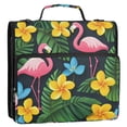 thumbnail image 5 of FORMRS Zipper Binder with Shoulder Strap 2-inch Ring 500 Sheet Capacity File Bag, Flamingo Floral Pattern, 5 of 5