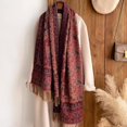 thumbnail image 5 of Bufanda de cachemira suave y gruesa de marca de lujo para mujer, poncho de invierno de Jacquard, pañuelo informal, chal, diadema, 5 of 5