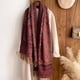 thumbnail image 5 of Bufanda de cachemira suave y gruesa de marca de lujo para mujer, poncho de invierno de Jacquard, pañuelo informal, chal, diadema, 5 of 5