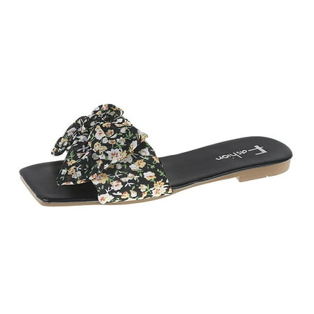 

Summer Womens Casual Shoes Breathable Thick Soled Wedges Leisure Sandals PU Black sandals for Women