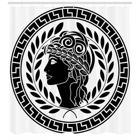 Toga Party Shower Curtain Roman Antique Beauty Muse Portrait