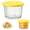 Yellow, variant on Reusable Glass Mixing Bowls, Airtight Lidded Storage Containers, Versatile Meal Prep Kitchen Bowls for Cooking, Baking, Fridge, Freezer, Lunch, Salad & Yogurt White