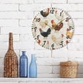 thumbnail image 2 of Wall Clock 10 Inch Battery Operated Clocks Living Room Decor, Silent Non-Ticking for Living Room Home Kitchen office Clock Chickens Pattern, 2 of 5