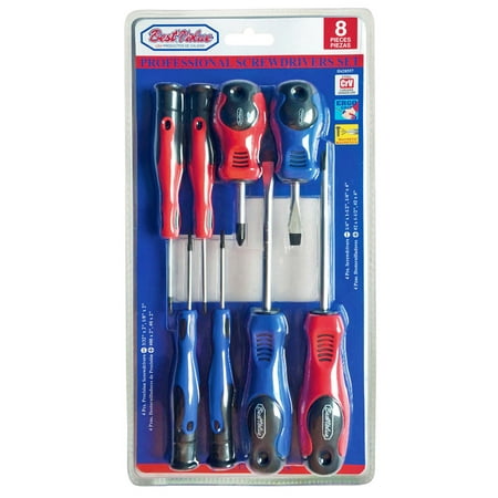 Best Value H420557 Phillip and Slotted Screwdriver With Magnetic Tips 8-Piece